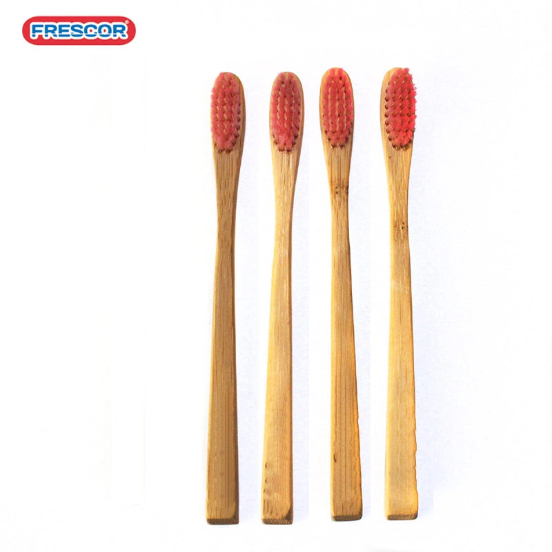 Oral Care Bamboo Toothbrush with Bamboo Charcoal Bristles Custom Logo Toothbrush