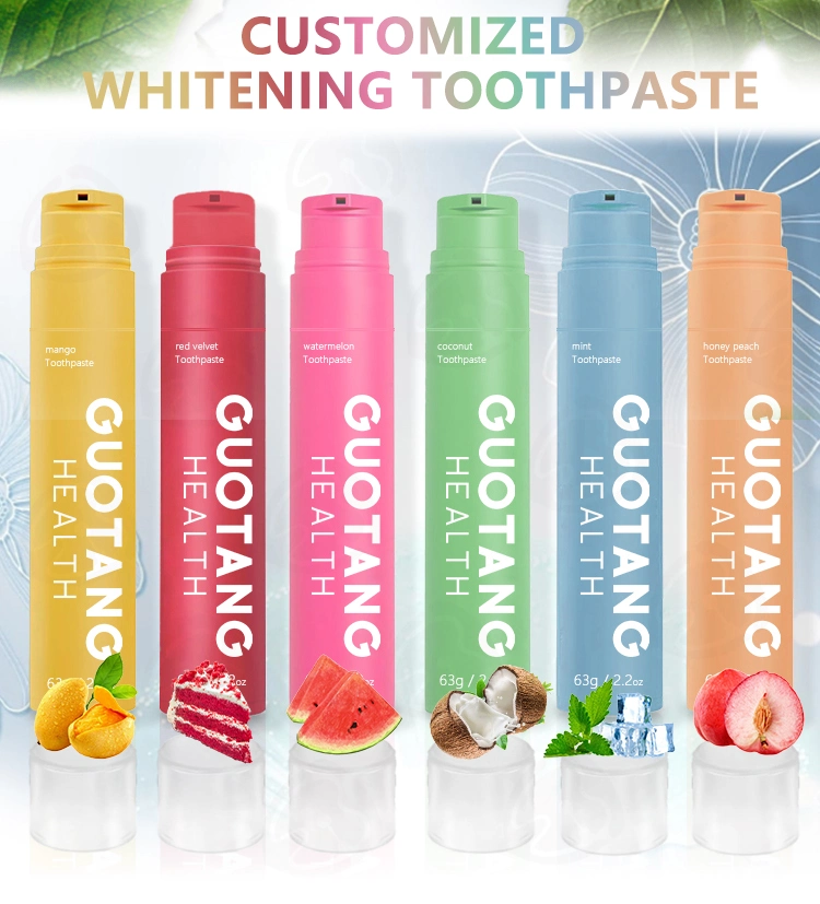 OEM Fruit Flavor Natural Whitening Toothpaste Professional Anti-Sensitive Wholesale Toothpaste